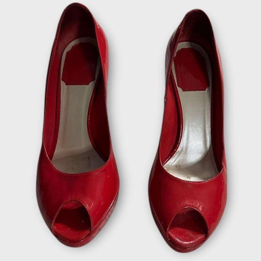 Christian Dior High Stiletto Heels Women's 37 Red Patent Leather Pumps Miss Dior - Picture 5 of 16